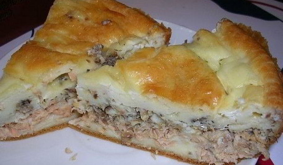 Рецепт простого и бюджетный пирог с рыбой