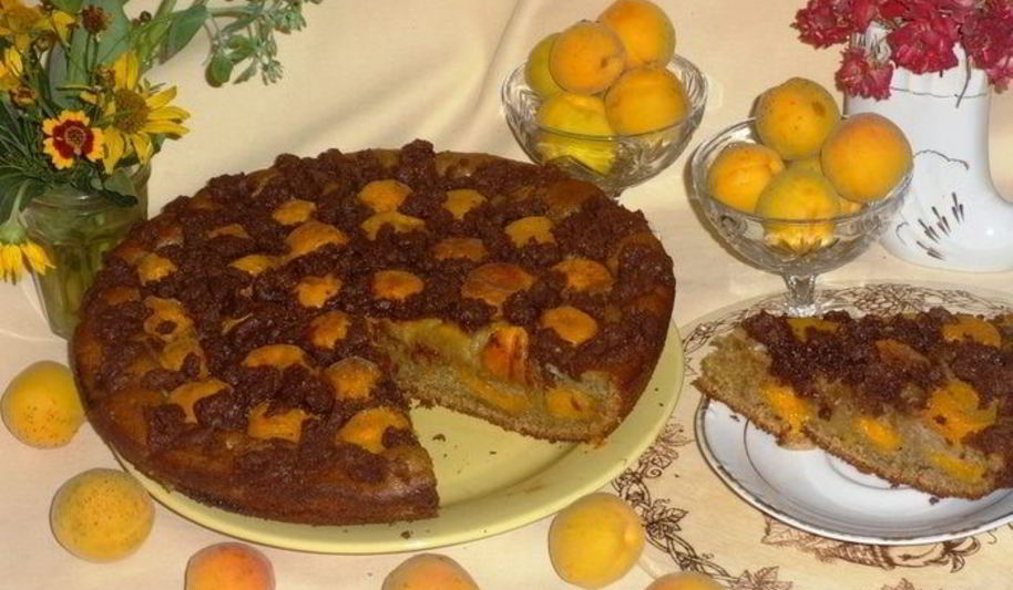 Рецепт ржаного пирога с абрикосами