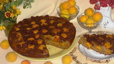 ржаной пирог с абрикосами