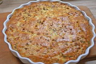 Самый простой заливной пирог на сметане