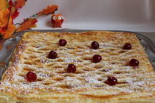 Слоеный пирог с тыквой