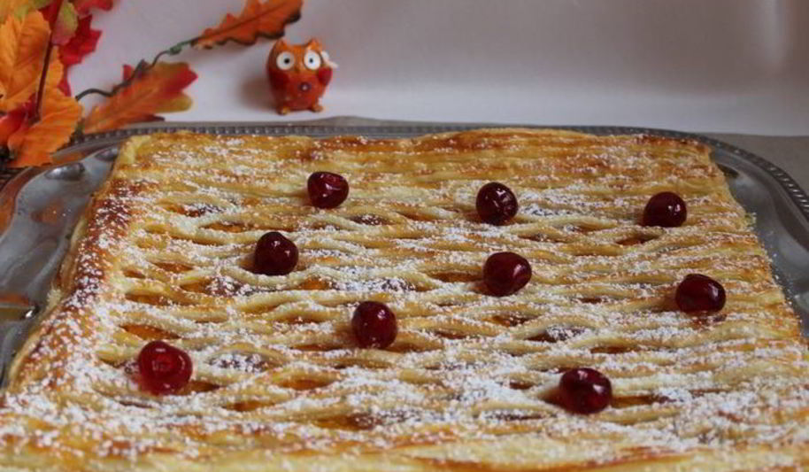 Рецепт слоеного пирога с тыквой