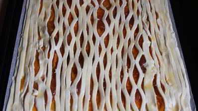 слоеный пирог с тыквой