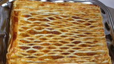 слоеный пирог с тыквой