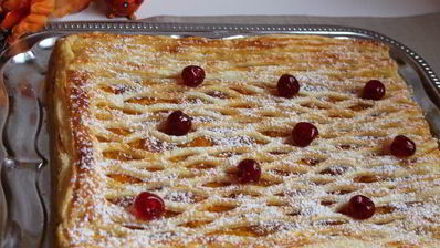 слоеный пирог с тыквой