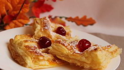 слоеный пирог с тыквой