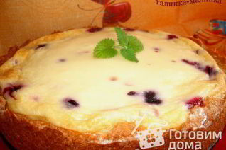 Сметанно-ягодный пирог