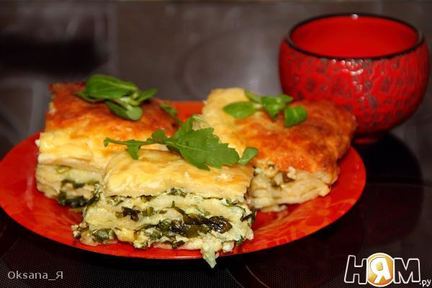 Сырный пирог с зеленью