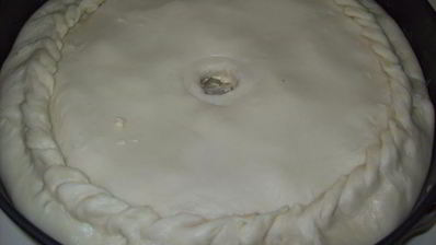 татарский пирог с мясом и картофелем