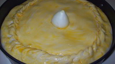 татарский пирог с мясом и картофелем