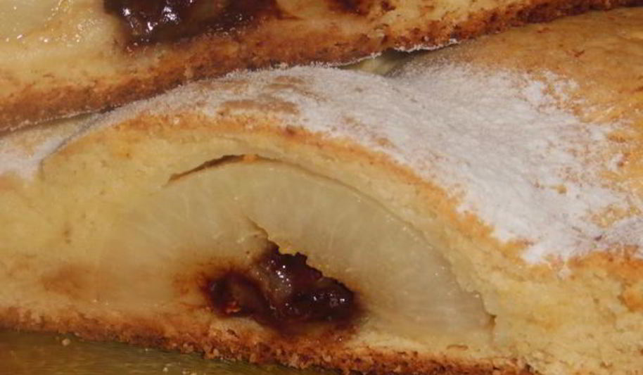 Рецепт творожного пирога с грушами и шоколадом