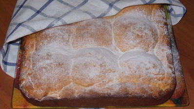 творожный пирог с грушами и шоколадом