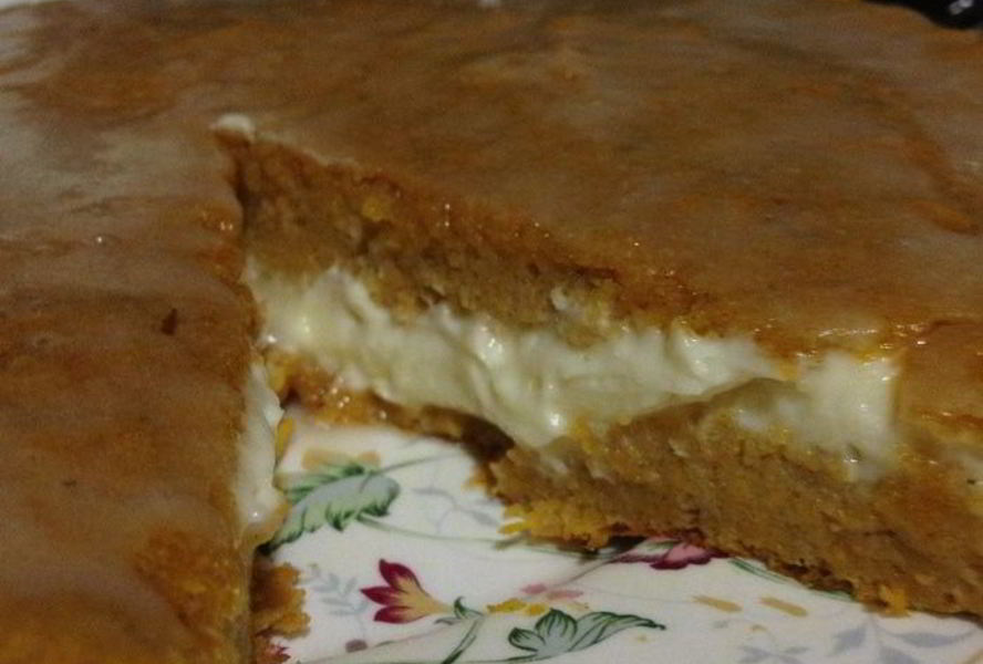 Тыквенный пирог c кремом маскарпоне