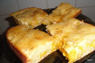 Тыквенный пирог с киви