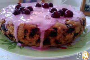 Вишневый пирог в мультиварке