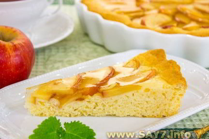 Яблочный пирог с яблочным желе