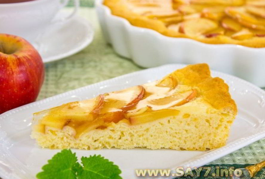 Яблочный пирог с яблочным желе