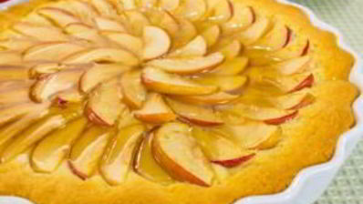 яблочный пирог с яблочным желе