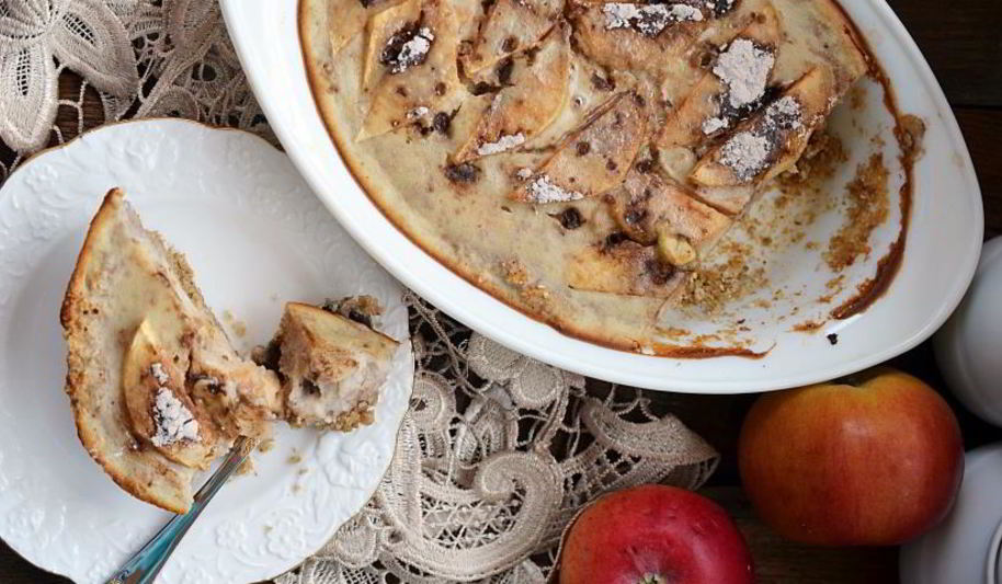 Рецепт заливного яблочного пирога