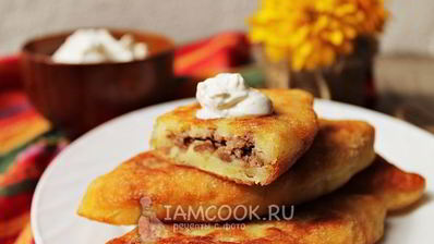 картофельные пирожки с мясом