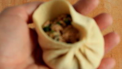 китайские пирожки с лососем