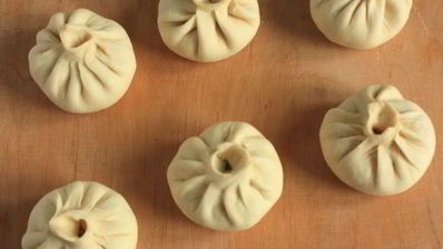 китайские пирожки с лососем