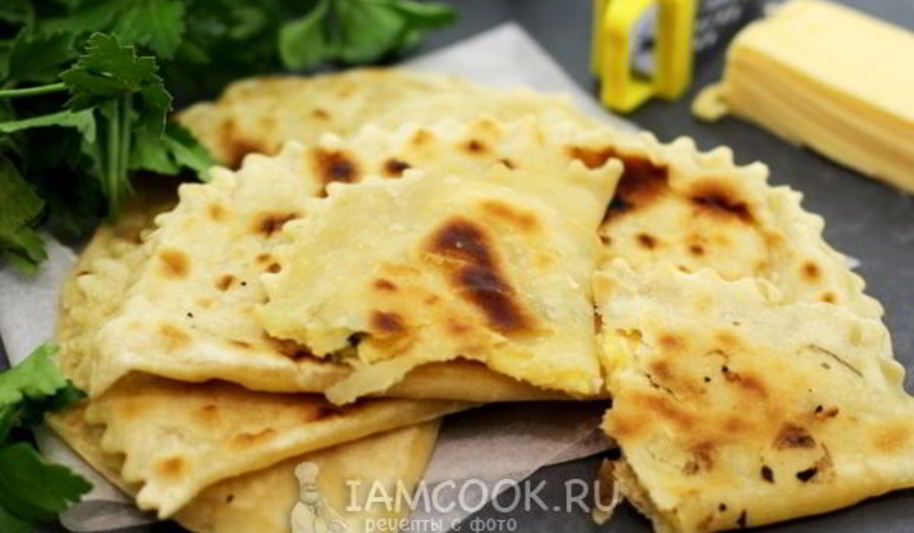 Рецепт кутабов с сыром и зеленью