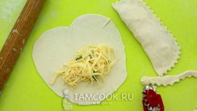 кутабы с сыром и зеленью