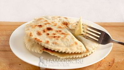 кутабы с творогом и зеленью