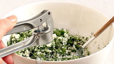 кутабы с творогом и зеленью