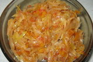 Начинка для пирожков из капусты, моркови и грибов