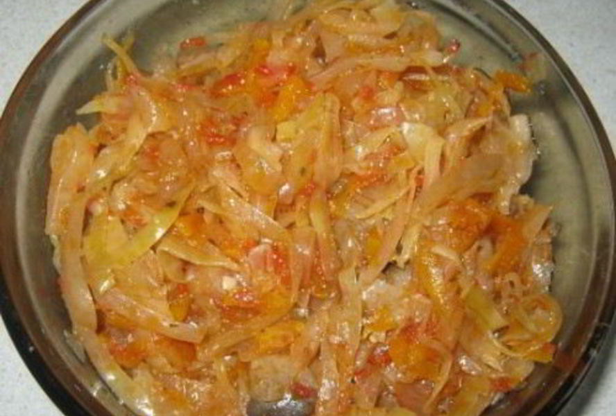 Начинка для пирожков из капусты, моркови и грибов