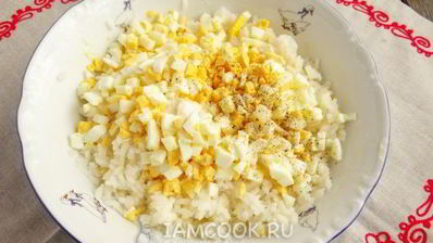 начинка для пирожков с рисом и яйцом