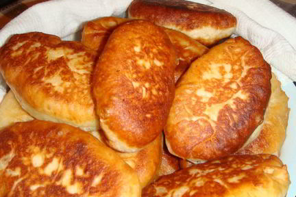 Пирожки без дрожжей на сковороде