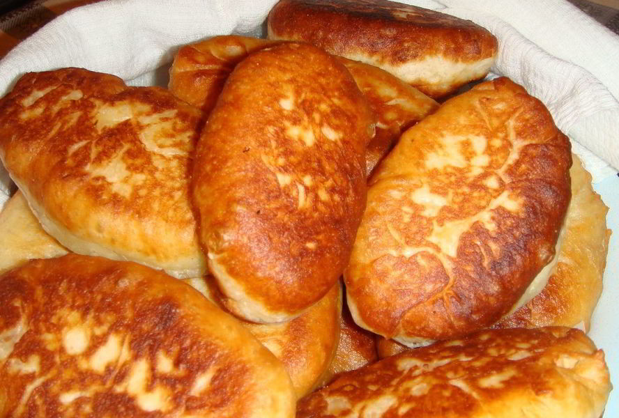 Пирожки без дрожжей на сковороде