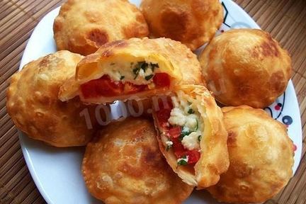 Пирожки бомбочки с брынзой