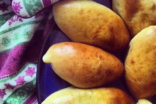 Пирожки домашние с мясом и капустой