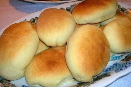 Пирожки из хрущевского теста с яйцом и рисом