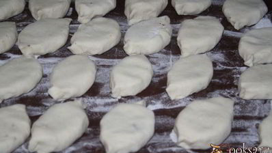 пирожки на творожном тесте с картофелем и печенью