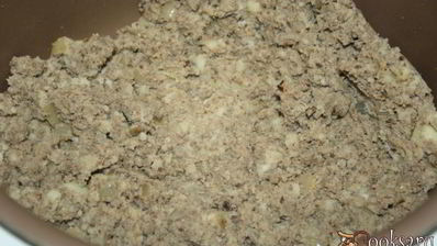 пирожки на творожном тесте с картофелем и печенью