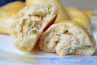 Пирожки с мясом и картошкой в духовке