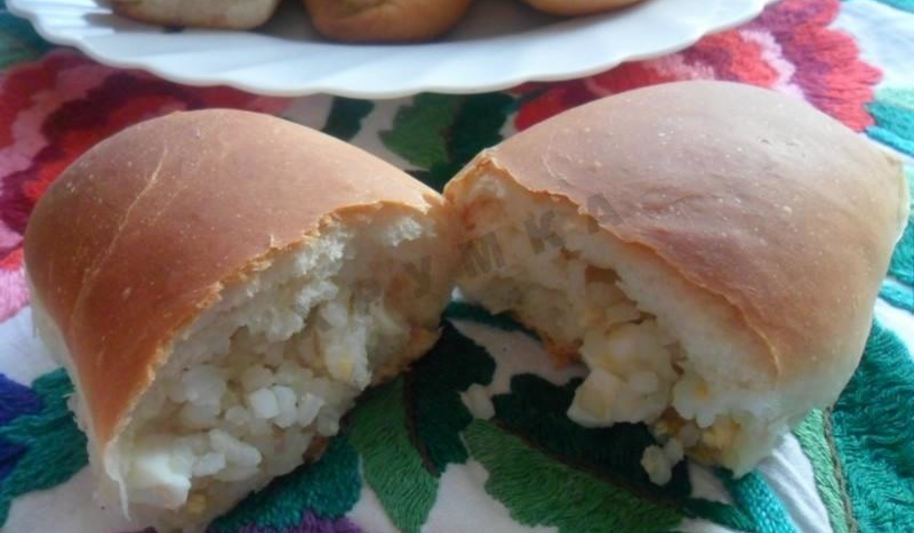 Рецепт пирожков с рисом и яйцом в духовке