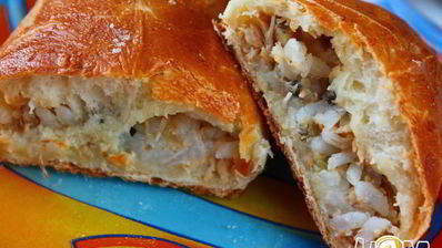 пирожки с рыбой и рисом в хлебопечке