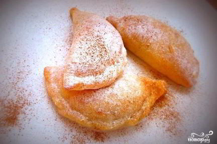 Пирожки с творогом и яблоками