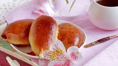 пирожки с вишней из дрожжевого теста