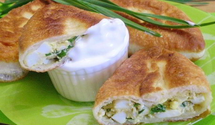 Рецепт пирожков с яйцом и зеленью