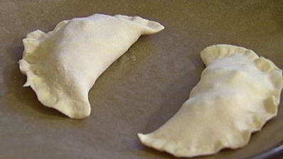 пирожки со шпинатом и грушей