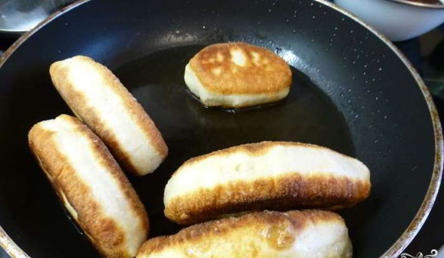 Рецепт пирожков за 5 минут на сковороде