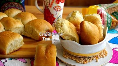 постные пирожки с гороховой и фасолевой начинками