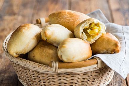 Постные пирожки с картофелем